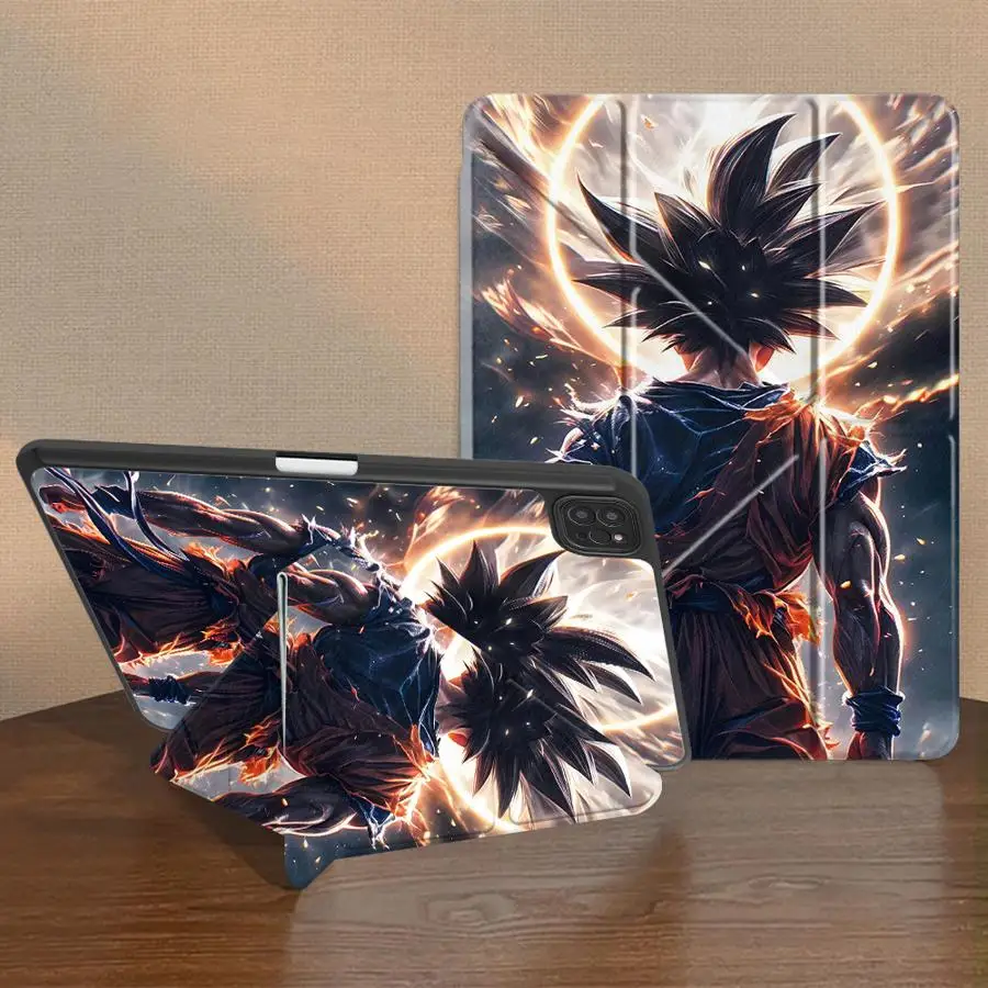 

Чехол-подставка Dragon Ball Welkin Vegeta для планшетов iPad Pro 2025, Pro 11-го, 10-го, 9-го, 8-го, 7-го поколений, 12.9 дюймов, Air 4, 5, M3, M2, 1, 2, M4