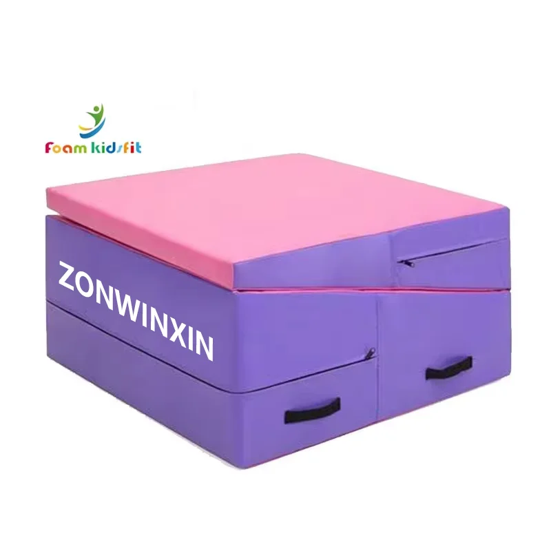 Customized Folding Gymnastic  Incline Wedge Mat for Fitness Gym Equipment Gymnastic Incline Mat