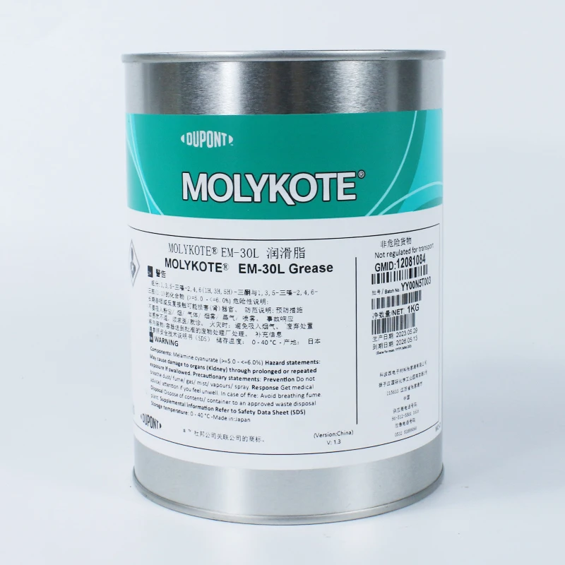 Dow Corning Molykote EM-30L EM-50L EM-60L Lubricant Grease PAO Based White Lithium Grease Suitable for Most Plastics