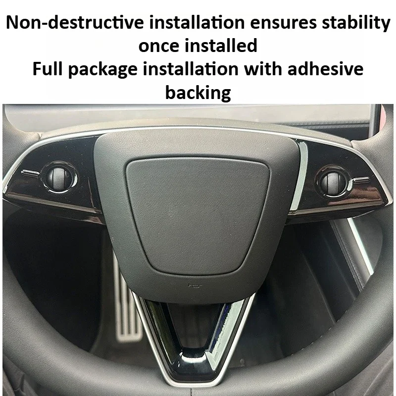 Steering Wheel Button Protective Cover for Tesla Model 3 Model Y Juniper 2025+ Interior Trim Decorative Sticker Car Accessories