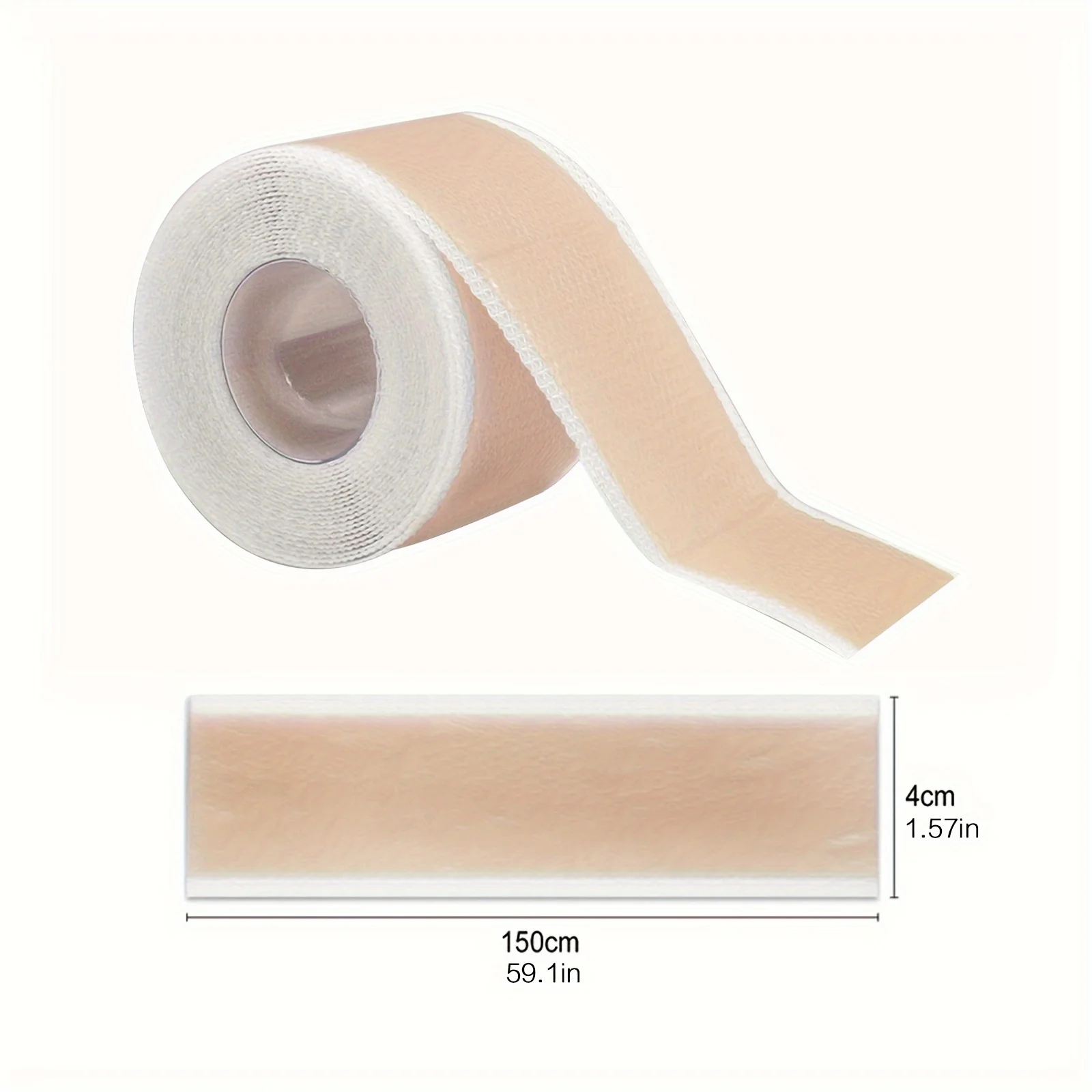 Narbenabdeckungspflaster, unsichtbares Silikonpflaster, Hautpflege-Abdeckpflaster 150 cm (59,1 Zoll)