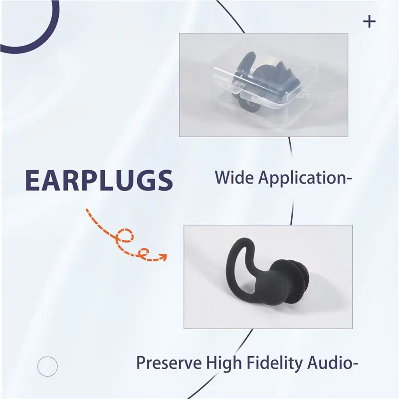 [NEW!A25P】 Soundproof Earplugs Three Layer Silicone Earplugs Waterproof Swimming Ear Plugs Sleep Noise Reduction Comfortable Dur
