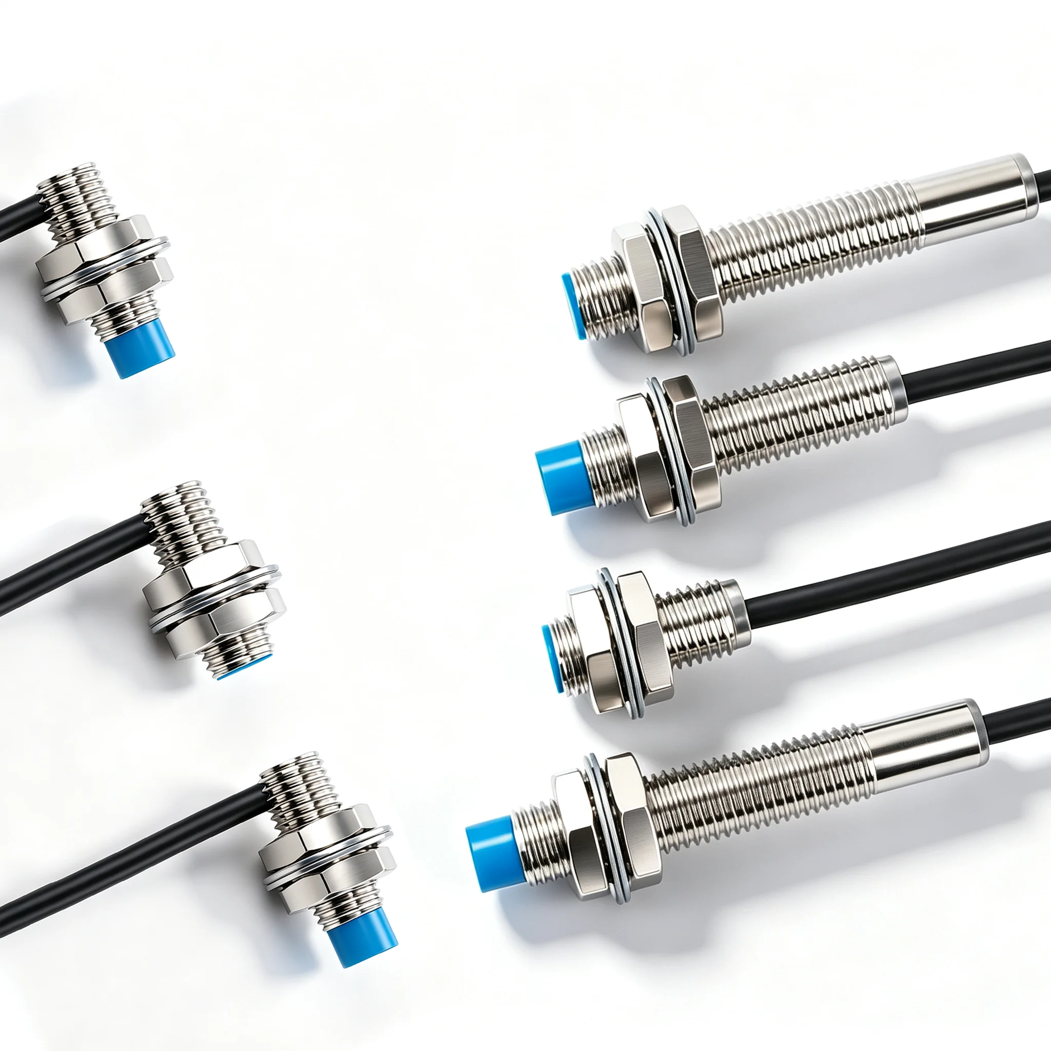 Inductive Proximity Switch Sensor M8 Series Sensing Distance 1mm 2mm 4mm 8mmHigh Quality Non-Flush Flush 6-36V NPN PNP