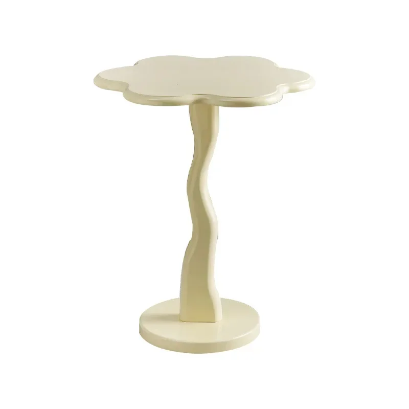 Designer creative cloud edge few retro sofa small coffee table wabi sabi wind corner few artistic flower bedside table