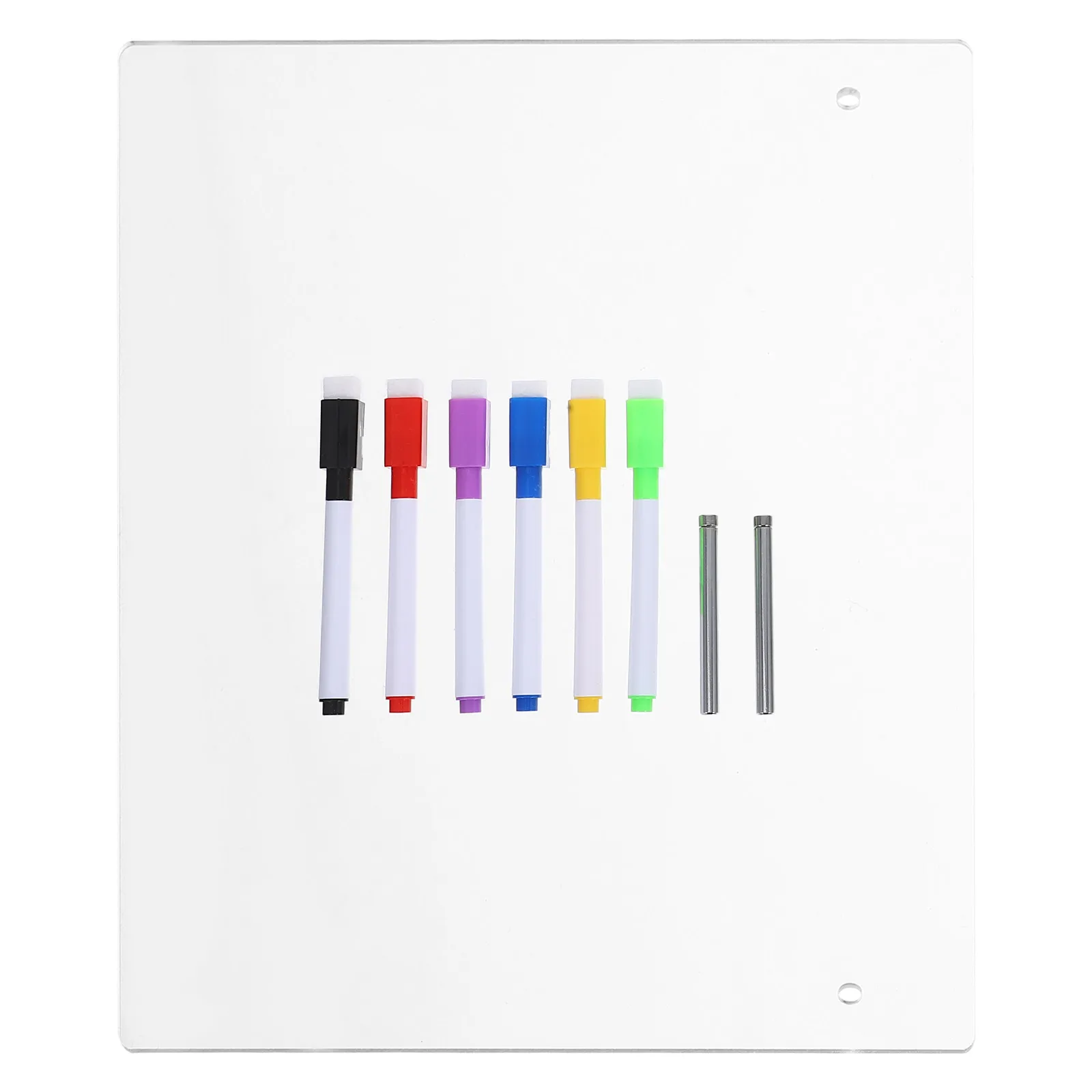 Placa acrílica transparente de apagamento a seco, mesa de escritório em casa, planejador de notas, mensagem, escrita, multifuncional, reutilizável