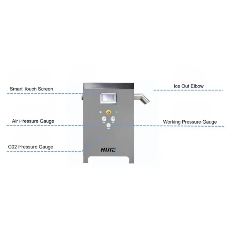 Dry Ice Cube Maker Briquetting Machine Solid CO2 Pelletizer Customized Block Size for Drinks Decoration Refrigerated Transport