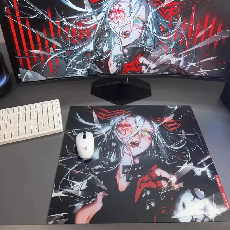 SP-005 Glass Mouse Pad Hunter SORA YUME Frosted Surface Desk Mat Tempered FPS Custom Office Gaming Glass Pad