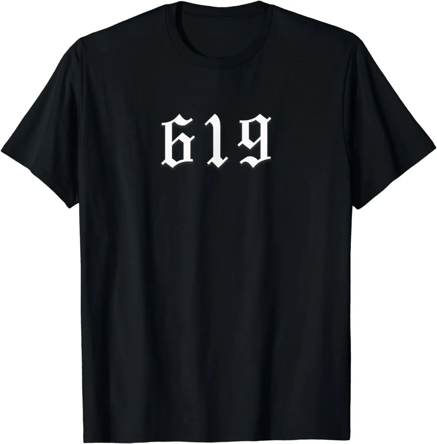 

San Diego Area Code 619 Old English Style Shirt