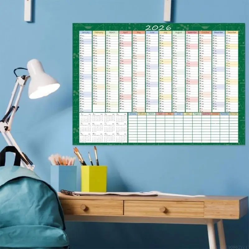 

D5BB 2026 English Wall Calendar For Daily Learning And Office Use With Premium Paper