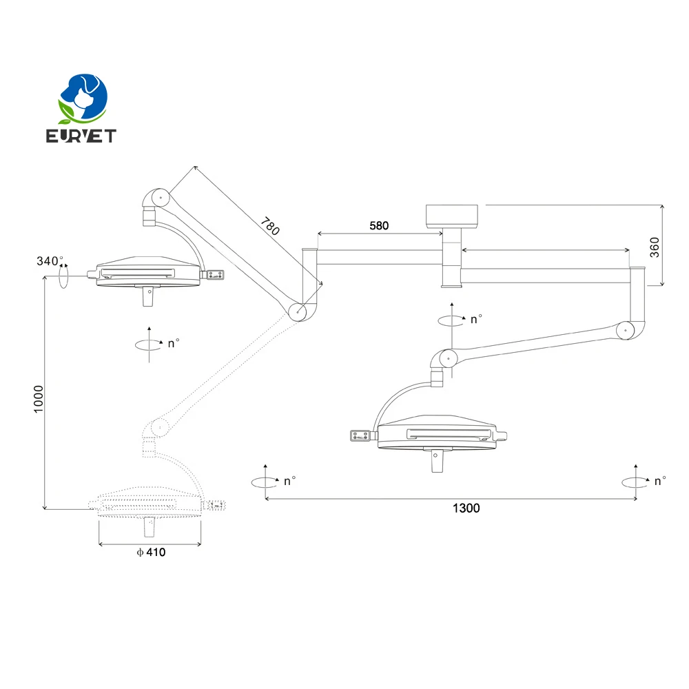 Cheap Veterinary Led Operating Lamp Medical Device Examination Light of Hospital