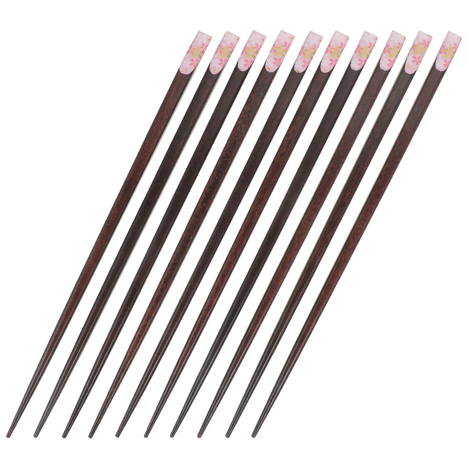 

5Pairs Wooden Chopsticks Set Creative Design Smooth Finish Easy Clean Household Tableware Chopsticks Practical Tableware