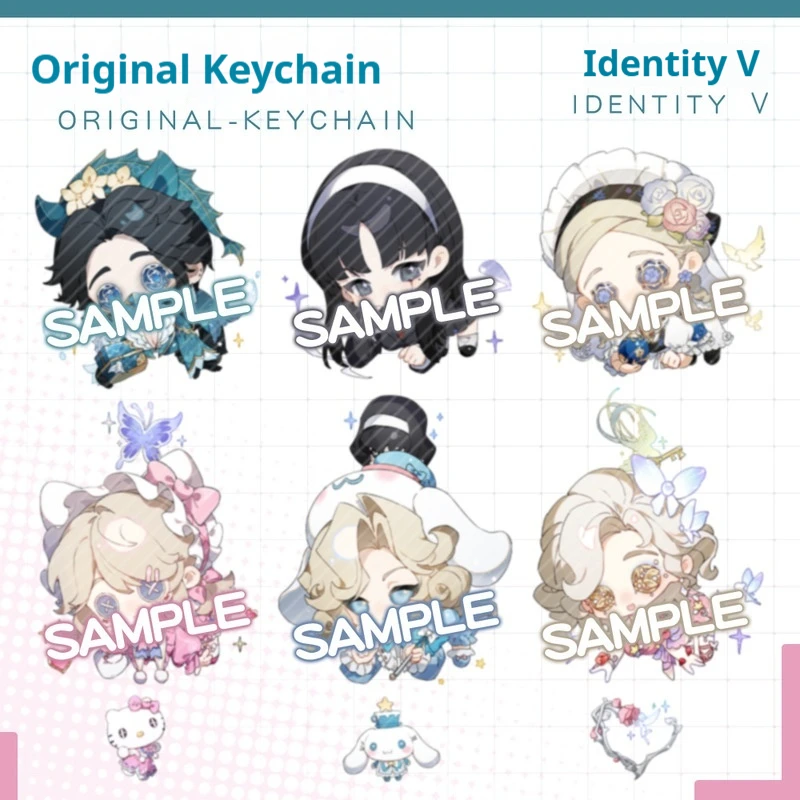 

Identity V Game Character Acrylic Layered Keychain Joseph Embalmer Fisherwoman Perfumer Charm Pendant For Backpack Purse