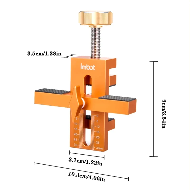 Imagem -02 - Ferramenta de Posicionamento Rápido para Porta de Armário de Alumínio Gabarito de Instalação de Porta de Armário para Carpintaria Faixa de Fixação Ajustável 740 mm