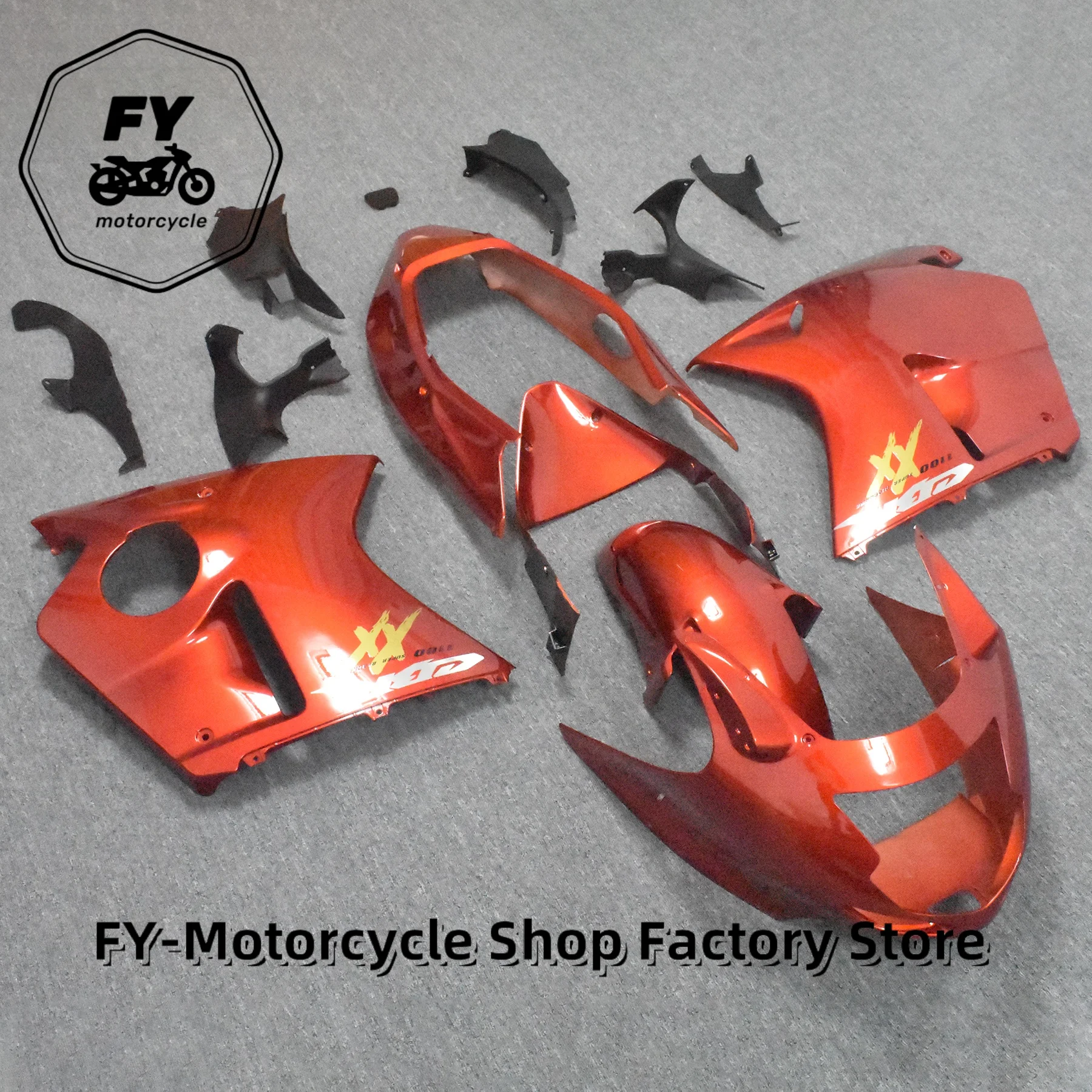 Motorcycle Moto Bike ABS Plastic Bodywork Full Fairing Kit For 1996 To 2007 HONDA CBR1100XX CBR1100 Blackbird CBR Black Gold