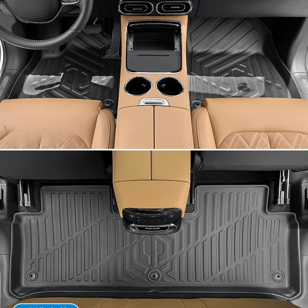 Para Leapmotor C11 2024 2025 TPE 3D alfombrillas de coche conducción a la izquierda impermeable todo tipo de clima alfombrillas de coche 3D revestimiento de carga almohadilla de maletero