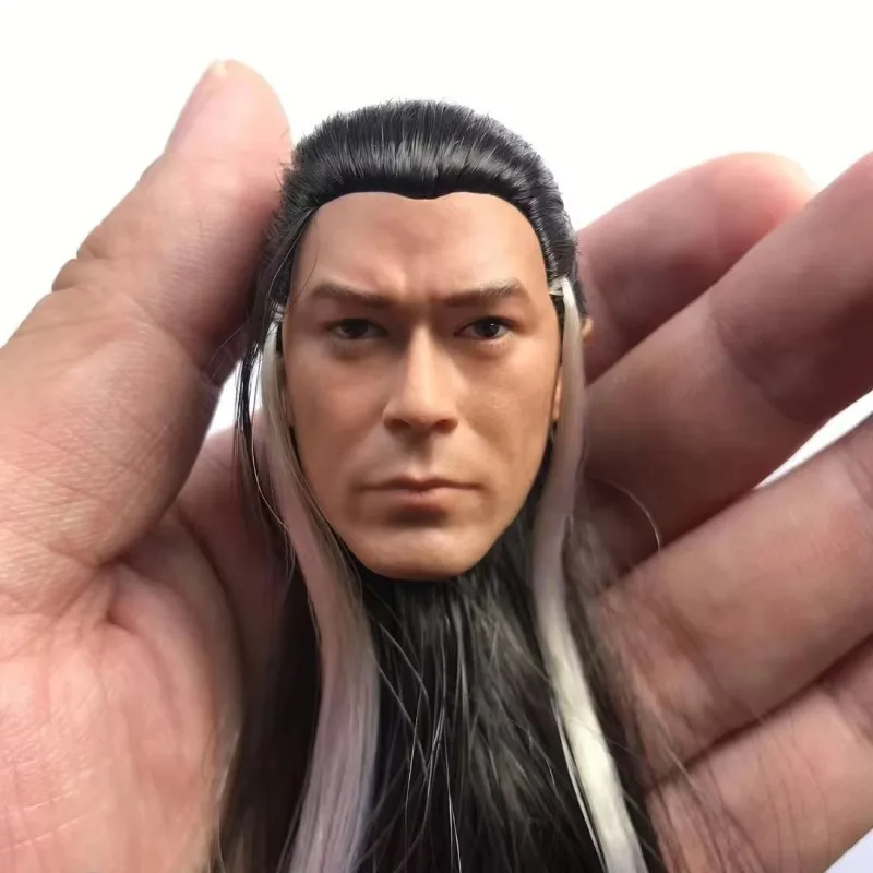 Louis Koo Head Sculpt 1/6 Scale Hongkong Male Star Head Carving Modern Ancient Hero Head Played Model for 12in Action Figure