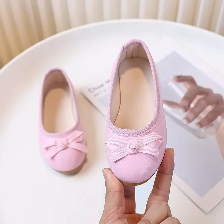 Autumn Girls Slip-On Princess PU Leather Shoes Kids Mary Jane Performance Shoes Children Soft-Soled Loafers Everyday Casual Shoe