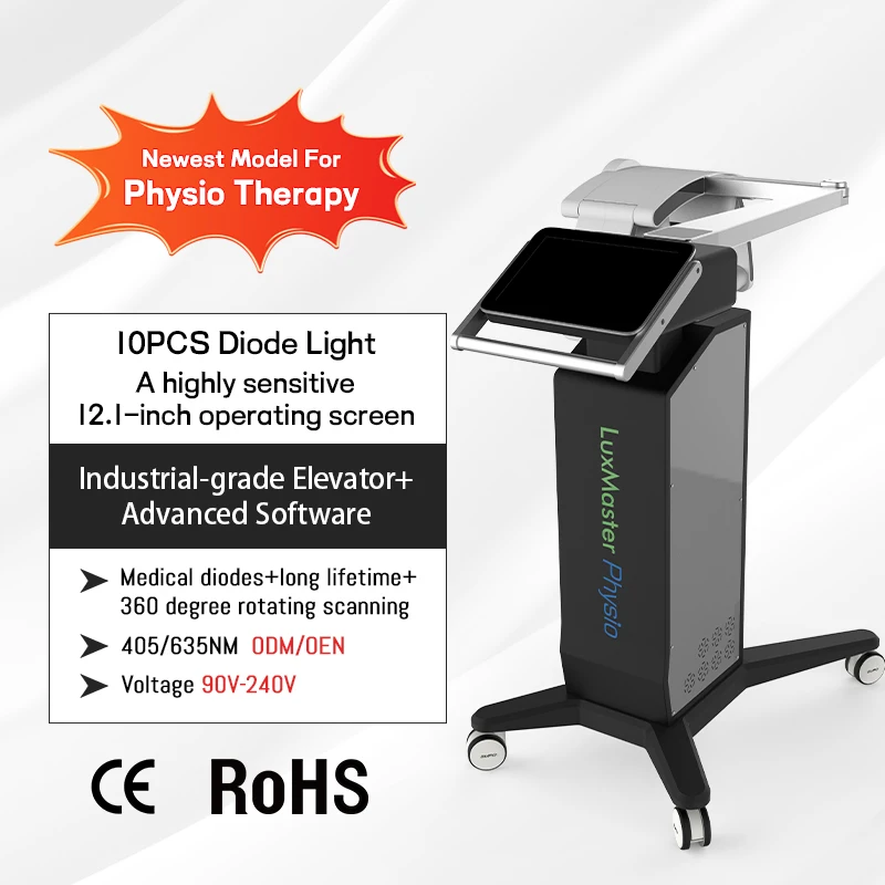 Newest 10D Cold Low Level Laser Therapy Plantar Fasciitis Chronic Back Pain 405NM 635NM Rehabilitation Machine