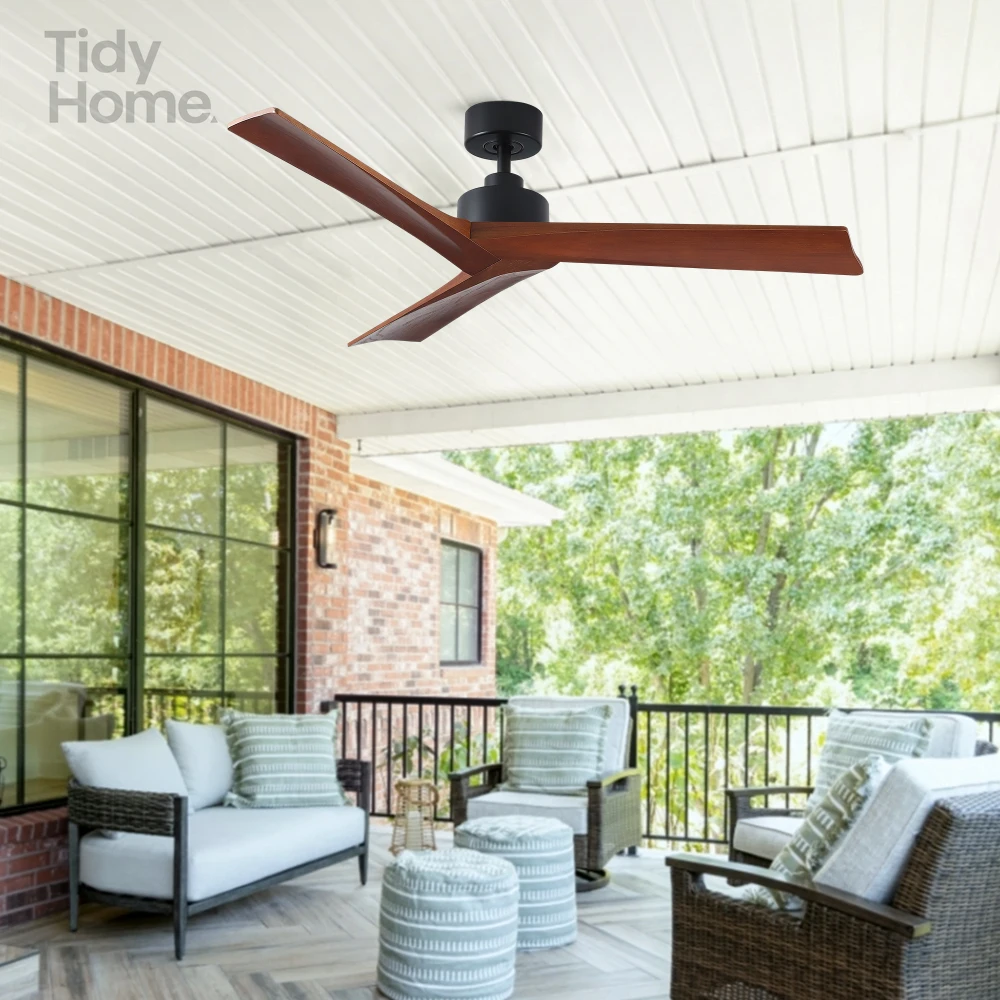 

52"Black Lowe Profile Ceiling Fan without Light,ETL safety listing,Modern simple ceiling fan,for Bedroom,living room,dining room