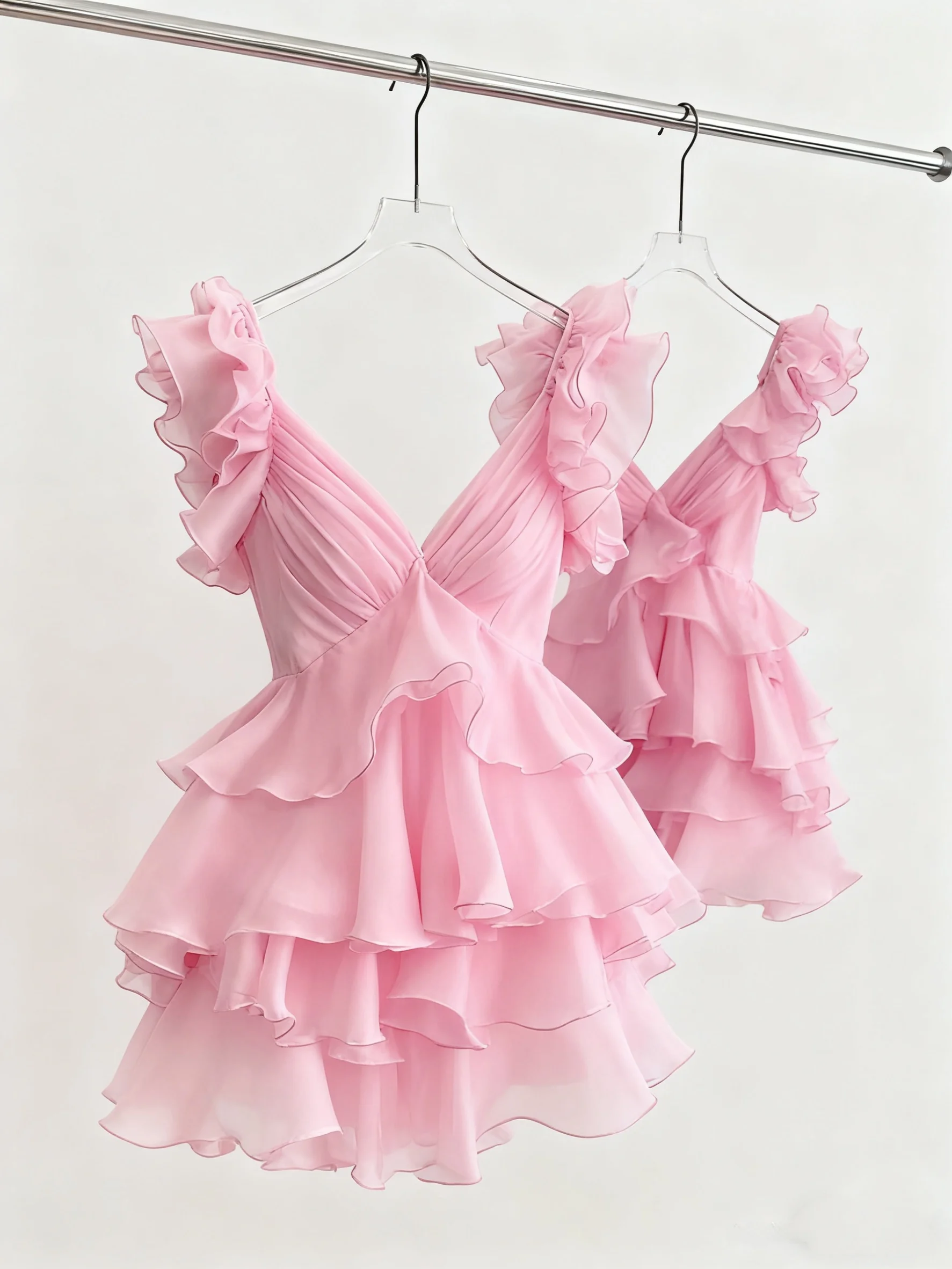 

Pink Little Fragrance Style Dress Women's New 2026 High Society Skirt Elegant Slimming Birthday Dress Casual High Waist A-Lin...