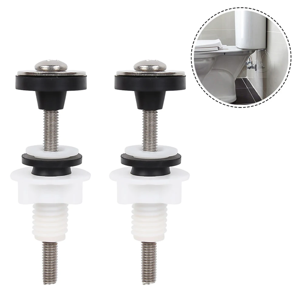 2PCS Tank Bolt M6 Bolts Rubber Toilet Cistern To Toilet Pan Fixing Fitting Sealing Kit Close Coupling Bolts Bathroom Accessories