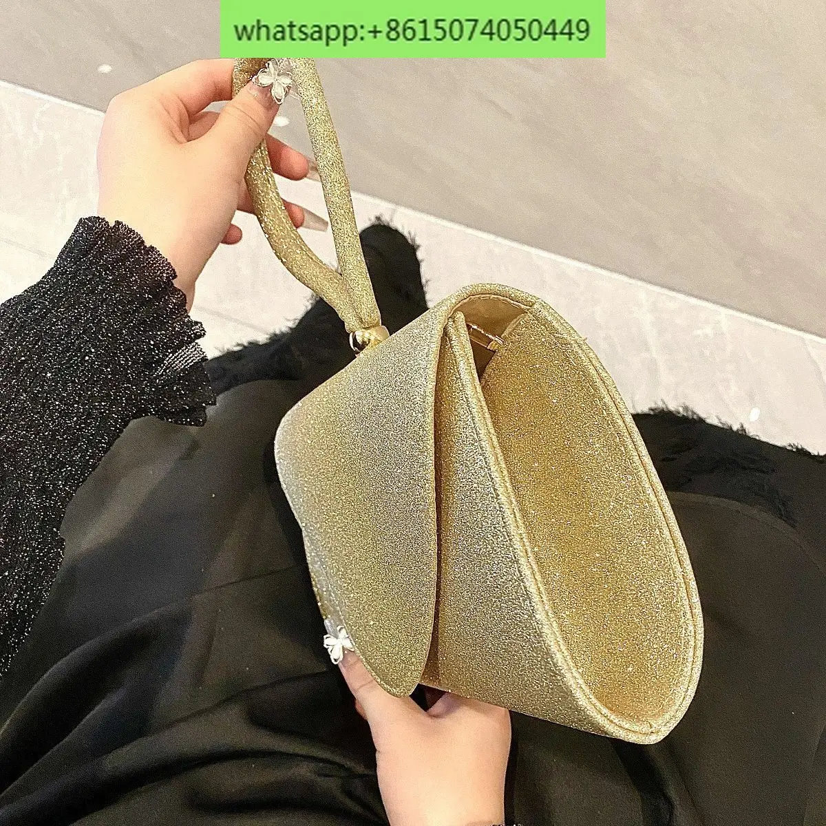 Bolso de lujo a la moda, bolsa de cena