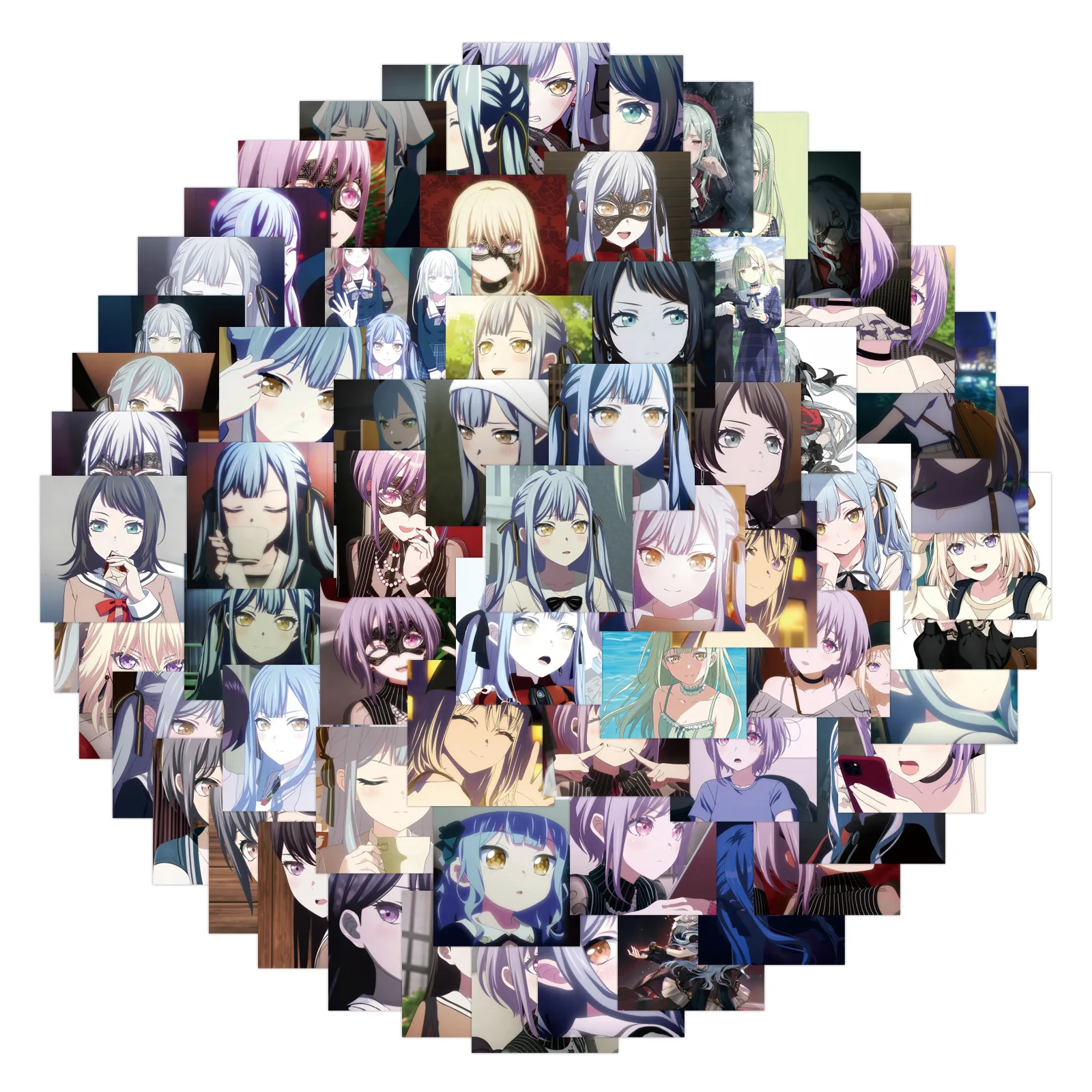 10/80PCS Ave Mujica Stickers Funny Cartoon Sticker Music Style Animation Toy Luggage Laptop Guitar Car Bike Skateboard Decals - Image 4