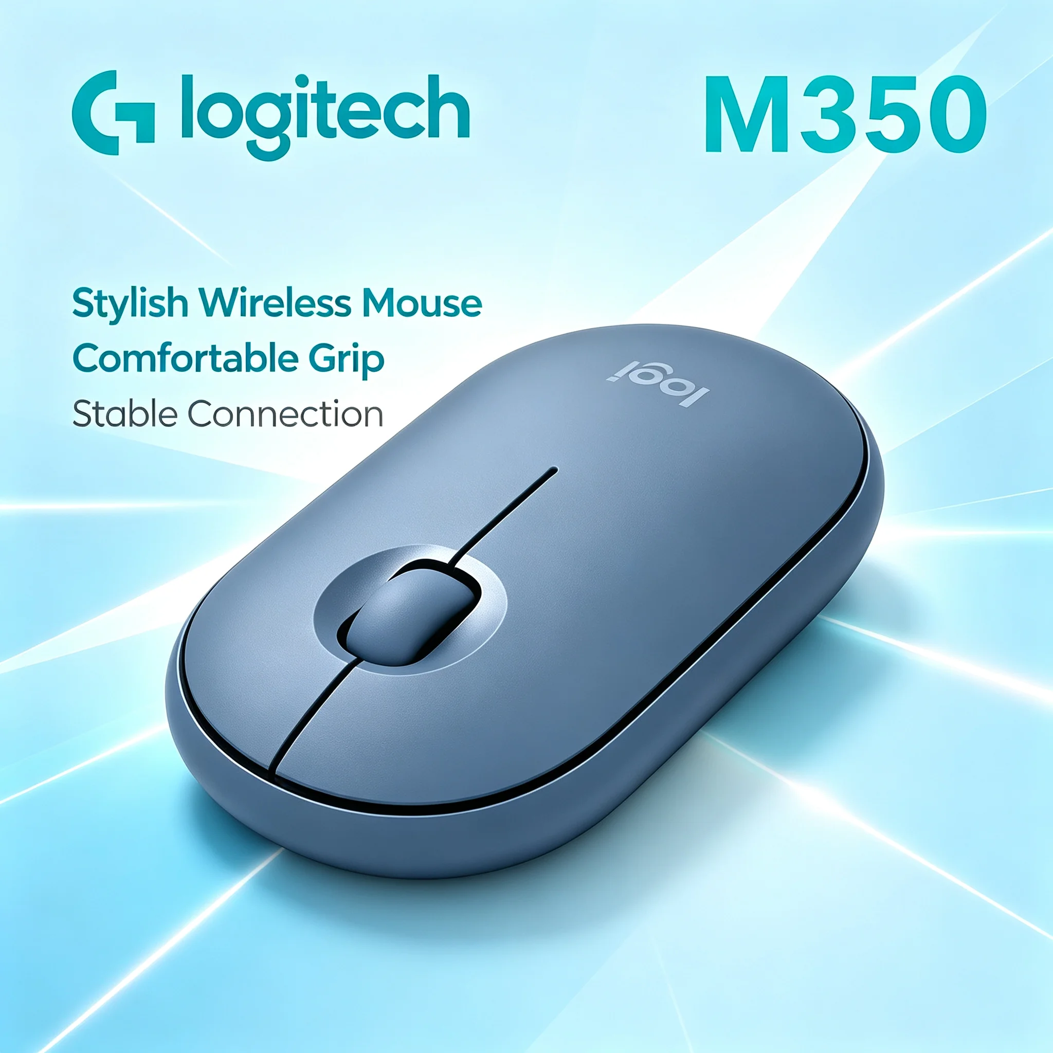 Logitech M350 Wireless Mouse 2.4G Plug and Play Silent Click Mice for Home Computer