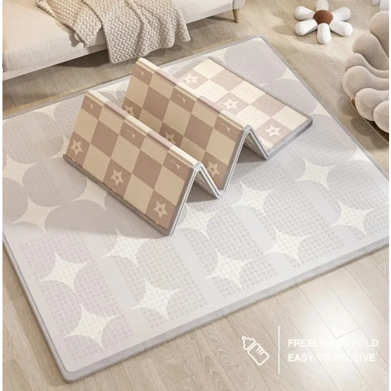 Baby Play Mat Foldable Thick Foam Crawling Mat Non Toxic Floor Rug for Infant Toddler Portable Activity Area Waterproof