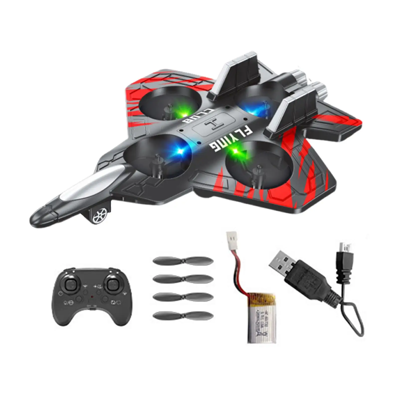 

Remote Control Airplane Fighter Model Stunt Roll Collision Resistant Hobby