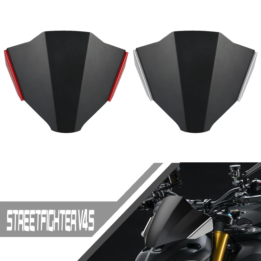 

For Ducati Streetfighter V4 S V4S 2020 2021 2022 2023 2024 Front Windshield Windscreen Windproof Air Wind Screen Deflector Parts