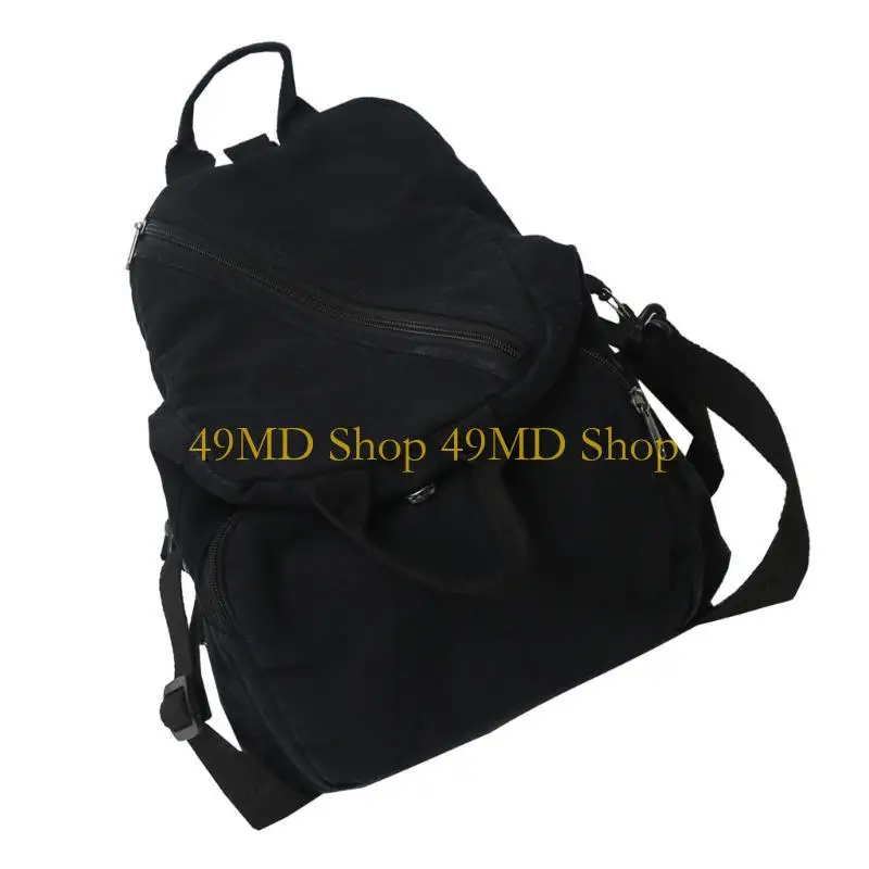 

49MD Women Shoulder Bag Color Backpack Commuting Bag Canvas Crossbody Bag Japanese Styles School Bag for Autumn Winter