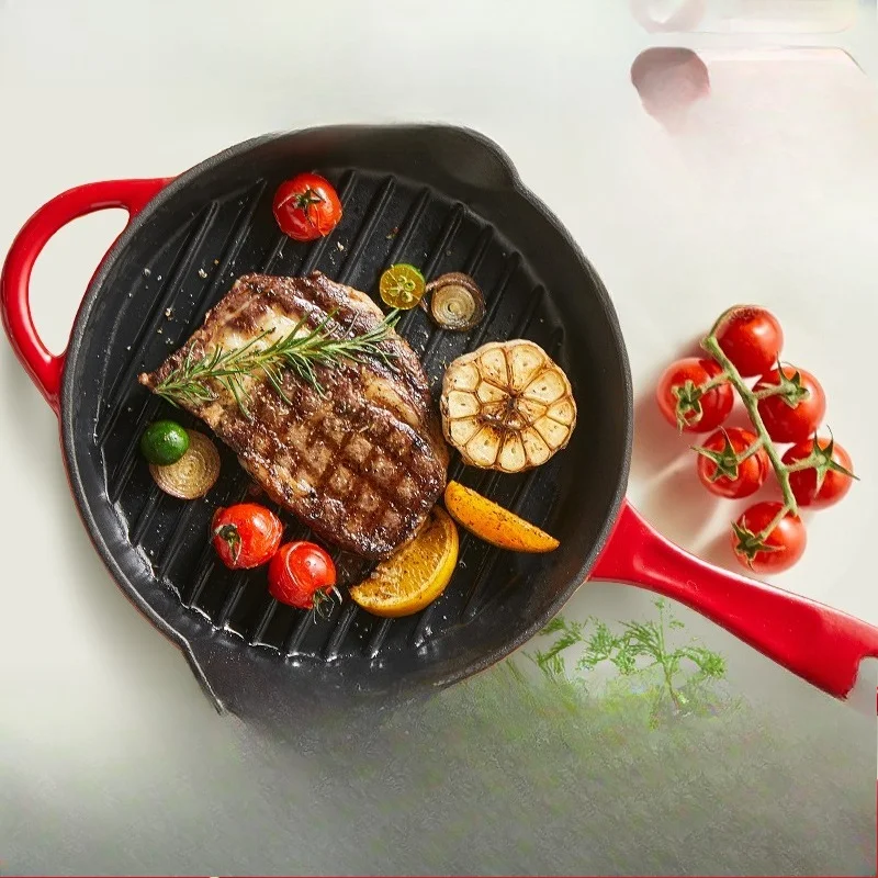 Sartén de hierro fundido, Teppanyaki, filete frito antiadherente para el hogar