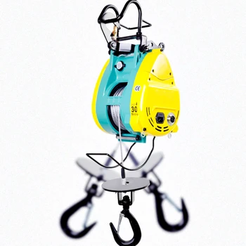 Cabrestante eléctrico de elevación para el hogar, grúa pequeña de 220v