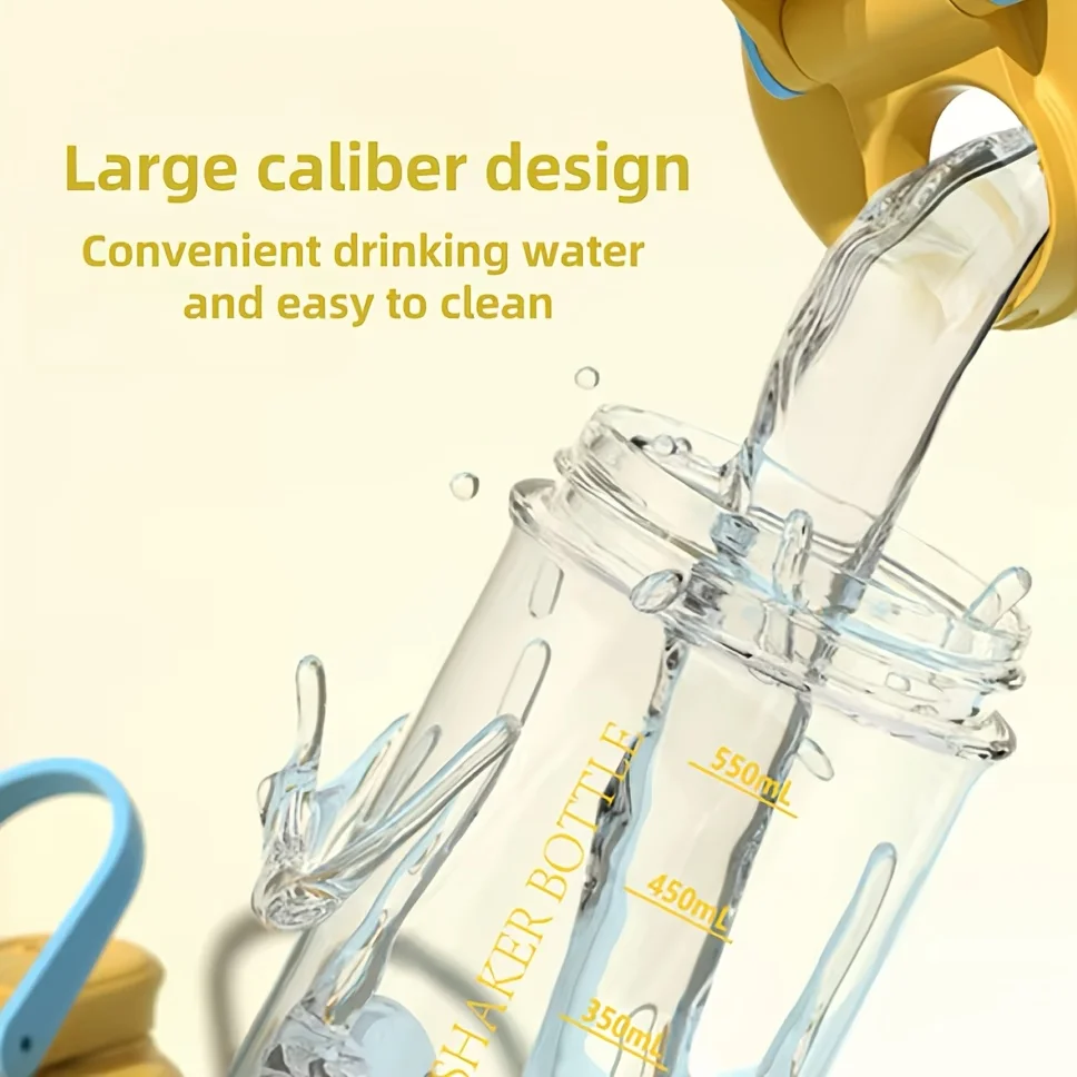 Portable Protein Powder Shaker Cup with Measurements, Leak-proof Sports Water Bottle, Fitness Shake Blender - view 4