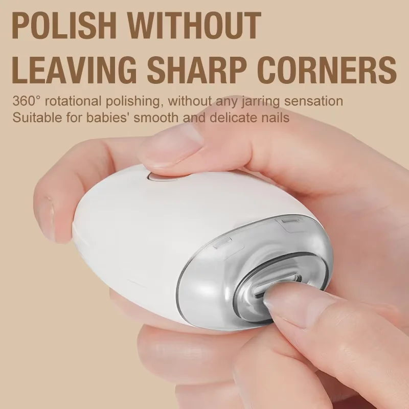 2 IN 1 Electric Nail Clipper Cutter With LED Light Automatic Nail Grinder Trimmer For Baby Adult Mini Manicure Tools Nail Care image 4