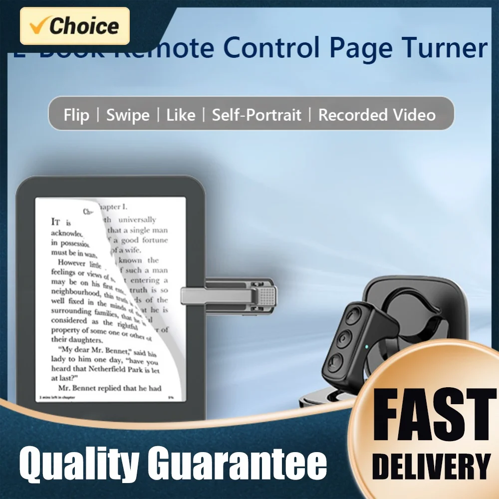 Remote Control Page Turner Ring Bluetooth-Compatible 5.0 Scrolling Ring for Camera Shutter for Kindle Paperwhite/Oasis