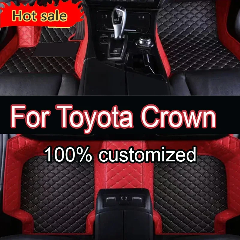 

Thickening Car Floor Mats For Toyota Crown S210 2012~2018 Carpet Luxury Leather Mat Auto Durable Rug Anti Dirt Pad Car Accessori