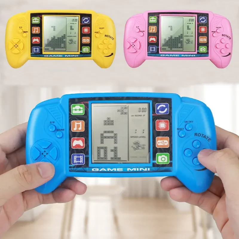 Portable Retro Handheld Game Console Classic Childhood Gift Big Screen Game Console BRICK GAME Handheld Game Players Electronic