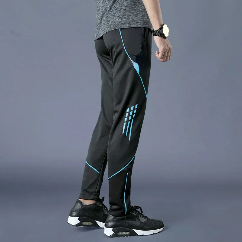 New Running Pants Men Sports Football Training Pants Football Pockets Zipper Women Gym Fitness Jogging Pants Legging Pants