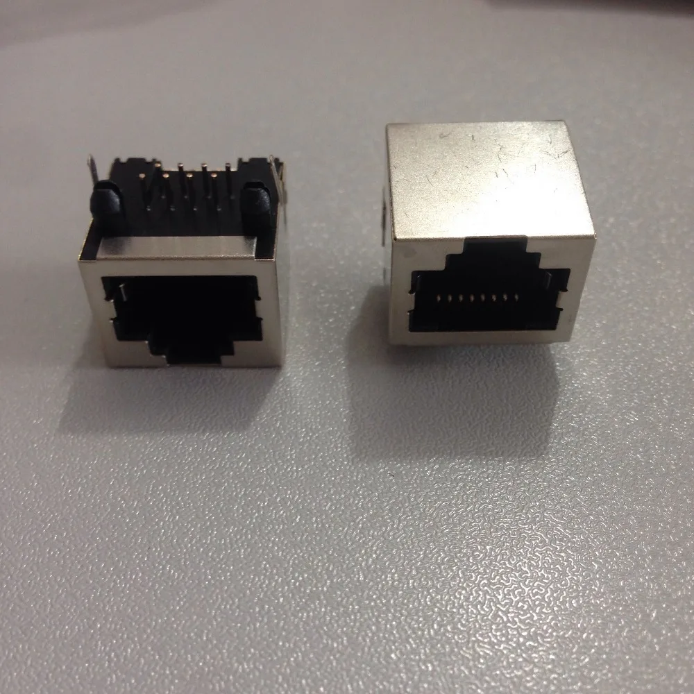 Computer LAN 8P8C RJ45 PCB Jacks Female Connectors 5 Pcs