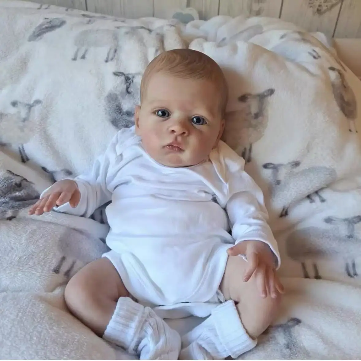 49 cm Silicone Baby muñeca Reborn Soft Body OSKAR Newborn Doll Already Finished Painted Collectible Art Doll Toy Gift For Girls