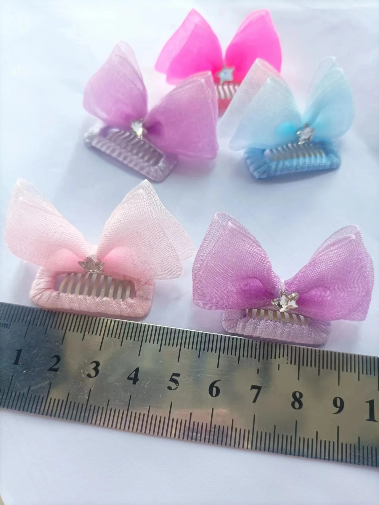 2023 New Pet Bow Star Clip Dog Headwear Princess Teddy Yorkshire, Shammargis and Sish Butterfly Tie Flower Hairpin 1pcs