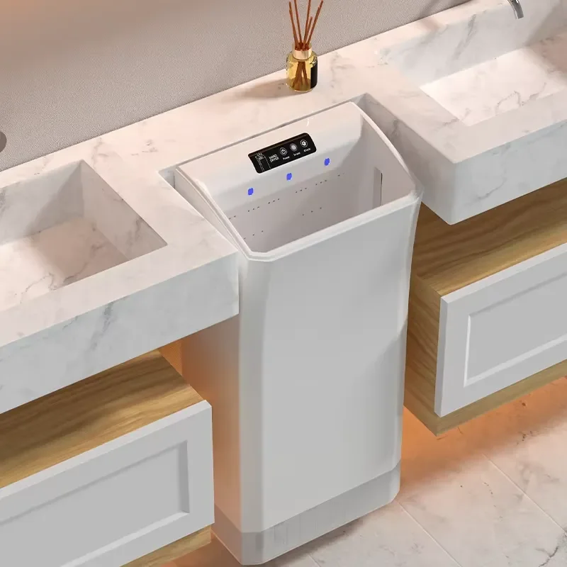 Commercial Wall Mounted Electric Hand Dryer Automatic Jet Air Bathroom High Speed Powerful Drying Machine for Public Restroom