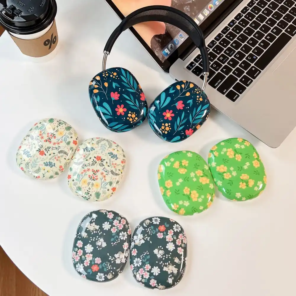 Ins корейская мода красочные цветы бабочки стандартные для AirPods MAX горячая Распродажа мягкая защита от падения
