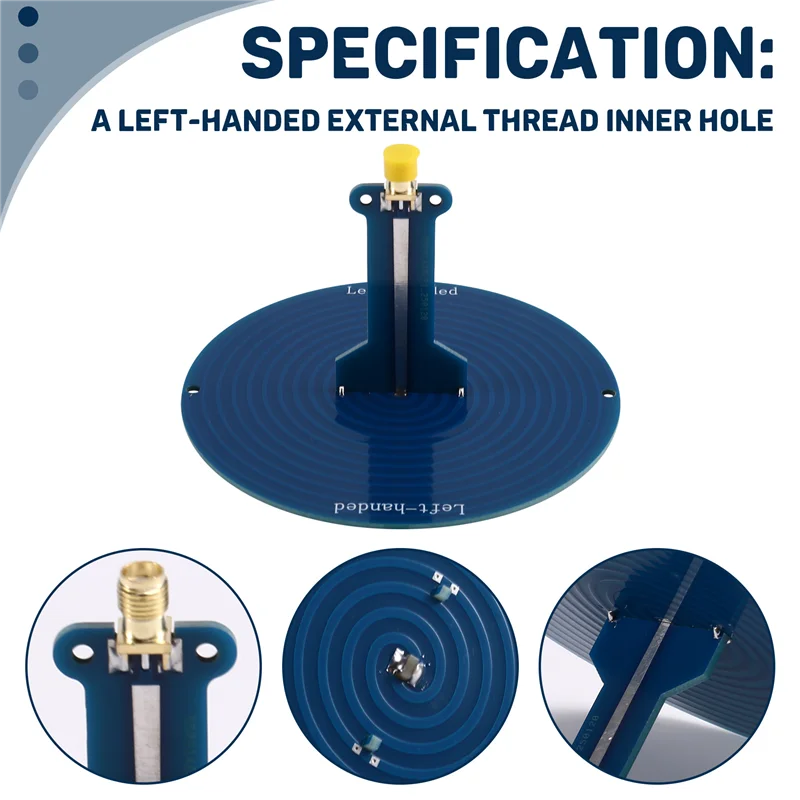 ABJF-UWB هوائي واسع النطاق 120 ميجا هرتز-6 جيجا هرتز 10 سنتيمتر SMA للعثور على الاتجاه تحليل الطيف قياسات النطاق العريض