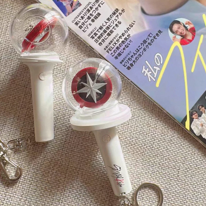 Image of Neuer Mini Kpop Stray Lightstick Schlüsselanhänger, Mini-Glühstab-Schlüsselanhänger, Anhänger, Geschenk, geeignet als Weihnachtsgeschenk für Freunde