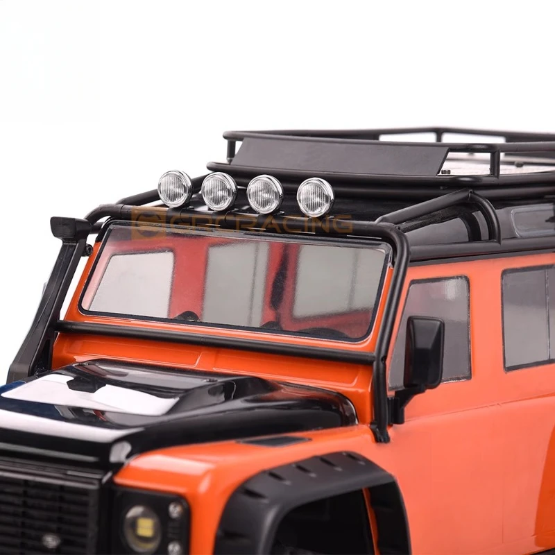 Foco redondo Retro de 18mm simulado, reflector todoterreno para coche trepador de control remoto 1/10 Traxxas TRX4 Defender AXIAL SCX10