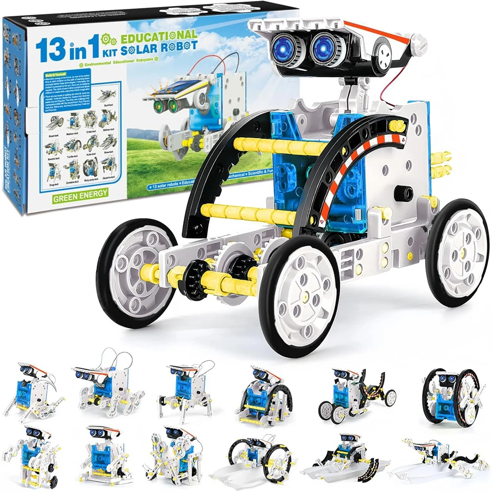 Kit de Robô Solar STEM 13 em 1 - Stem Solar Robot Kit For Kids avaliação e preço