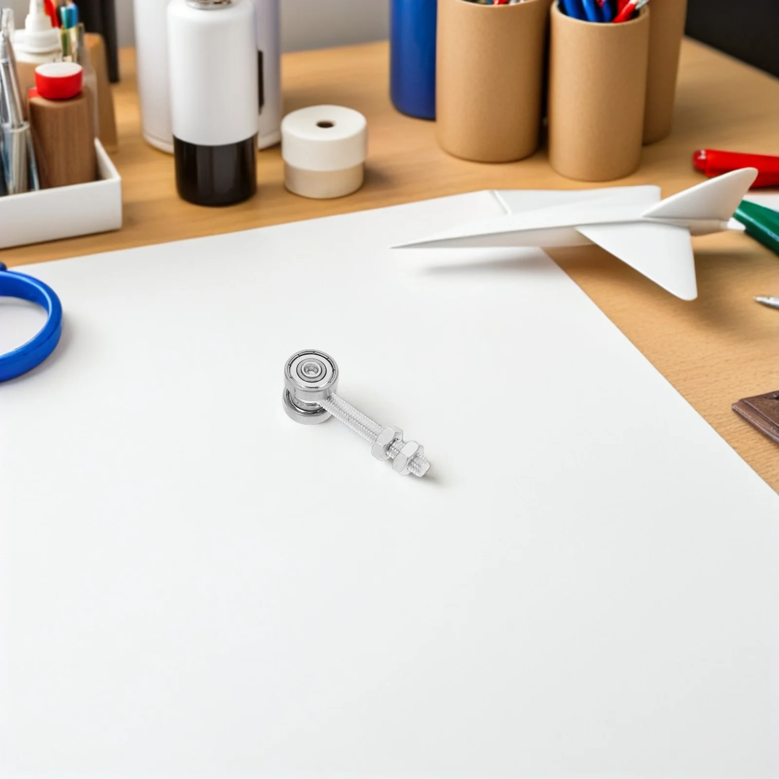 2 個スライドドアプーリーホイールデュアルベアリング外径 24 ミリメートルヘビーデューティローラーワードローブクローゼットガレージドアトロリー用